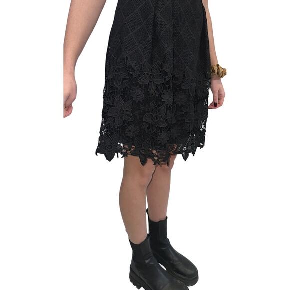 COMPTOIR DES COTONNIERS Lace Black Fit & Flare Dress Sz XXS - Picture 6 of 15
